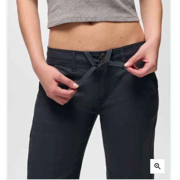 🌿 prAna Halle Pant in Dark Charcoal | Size 4 | Low Rise Straight Leg - Picture 3 of 11